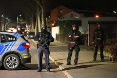 Cảnh sát Đức làm nhiệm vụ tại thủ đô Berlin. (Ảnh: Reuters/TTXVN)