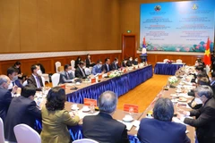 Quang cảnh hội đàm. (Ảnh: Văn Điệp/TTXVN)