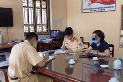 Nữ tài xế Vũ T. T. làm việc tại cơ quan công an. (Nguồn: vietnamnet.vn)