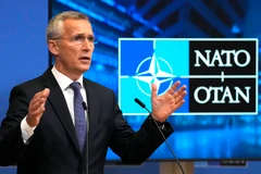 Tổng thư ký NATO Jens Stoltenberg phát biểu trong cuộc họp báo sau cuộc họp của các cố vấn an ninh quốc gia tại Brussels, Bỉ, ngày 7/10/2021. (Ảnh: AFP/TTXVN)