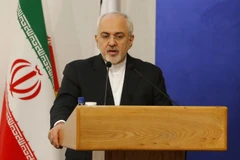 Ngoại trưởng Mohammad Javad Zarif phát biểu tại Tehran, Iran. (Ảnh: AFP/TTXVN)