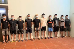 Các đối tượng tại cơ quan điều tra. (Nguồn: conganbacninh.vn)