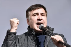 Cựu Tổng thống Gruzia Mikheil Saakashvili năm 2017. (Nguồn: AFP)