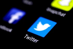 Biểu tượng của Twitter trên máy tính bảng. (Nguồn: qz.com)