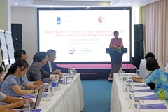 Thạc sỹ Nguyễn Hữu Thiện, đại diện Liên minh Bảo tồn thiên nhiên quốc tế điều hành Hội thảo. (Ảnh: Trung Kiên/TTXVN)