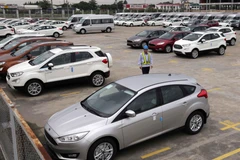 Các loại xe xuất xưởng tại nhà máy Ford Hải Dương. (Ảnh: Trần Việt/TTXVN)