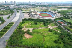 Khu liên hợp thể thao Mỹ Đinh nhìn từ trên cao (Ảnh: hào Nguyễn/Vietnam+)