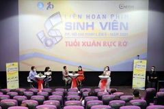 Lễ khai mạc Liên hoan Phim sinh viên Thành phố Hồ Chí Minh. (Ảnh: Hồng Giang/TTXVN)