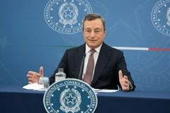 Thủ tướng Italy Mario Draghi tại cuộc họp báo ở Rome, Italy, ngày 2/9/2021. (Ảnh: THX/TTXVN)
