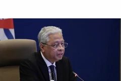 Thủ tướng Malaysia Ismail Sabri Yaakob phát biểu tại Hội nghị. (Ảnh: Mạnh Tuân/TTXVN)