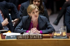 Bà Samantha Power phát biểu tại một hội nghị của LHQ ở New York, Mỹ, ngày 23/12/2016. (Ảnh: AFP/TTXVN)