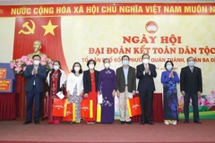 [Photo] Chủ tịch Quốc hội dự Ngày hội Đại đoàn kết toàn dân tộc