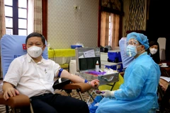 [Photo] TP.HCM: Hiến máu bổ sung cho ngân hàng máu đang cạn kiệt