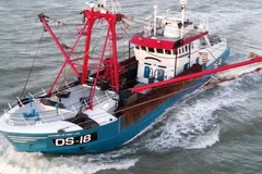 Tàu Cornelis Gert Jan, thuộc sở hữu của MacDuff Shellfish của Scotland, đã bị bắt giữ khi đánh cá ở vùng biển của Pháp. (Nguồn: BBC)