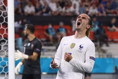Tiền đạo tuyển Pháp Antoine Griezmann trong trận đấu lượt cuối bảng F, vòng chung kết EURO 2020 tại Budapest, Hungary ngày 23/6/2021. (Ảnh: AFP/TTXVN)