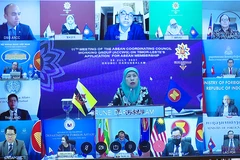 Cờ ASEAN và cờ Timor Leste. (Nguồn: newsbeezer.com)
