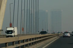 Ô nhiễm không khí tại Hà Nội. (Ảnh: Ngọc Hà/TTXVN)