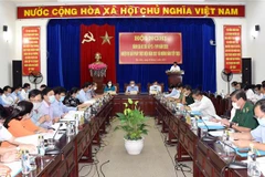 UBND tỉnh Bạc Liêu tổ chức Hội nghị đánh giá 2 chỉ số PCI – PAPI năm 2020; nhiệm vụ giải pháp thực hiện năm 2021 và những năm tiếp theo. (Ảnh: Nhật Bình/TTXVN)