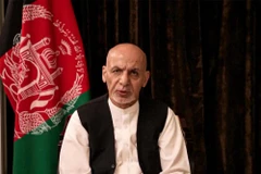 Tổng thống Afghanistan Ashraf Ghani phát biểu trong một video clip đăng trên mạng xã hội, phát từ Các Tiểu vương quốc Arab Thống nhất, nơi ông đang lưu vong và xin tị nạn, ngày 18/8/2021. (Ảnh: AFP/TTXVN)
