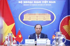 Thứ trưởng Bộ Ngoại giao Nguyễn Quốc Dũng, Trưởng SOM ASEAN của Việt Nam dự Đối thoại. (Ảnh: Minh Đức/TTXVN)