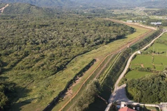 Quang cảnh Khu phi quân sự (DMZ) giữa hai miền Triều Tiên tại Cheorwon, tỉnh Gangwon, Hàn Quốc. (Ảnh: Yonhap/TTXVN)