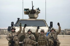 Binh sỹ Đức tại căn cứ quân sự Marmal ở Mazar-e-Sharif, Afghanistan. (Ảnh: AFP/TTXVN)