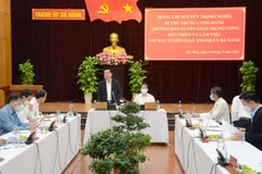 Quang cảnh buổi làm việc. (Ảnh: Quốc Dũng/TTXVN)