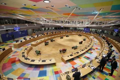 Toàn cảnh Hội nghị thượng đỉnh EU tại Brussels, Bỉ, ngày 24/6/2021. (Ảnh: AFP/ TTXVN)