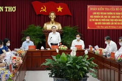 Quang cảnh buổi làm việc. (Ảnh: TTXVN phát)