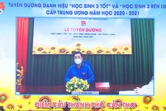 Lễ tuyên dương được thực hiện theo hình thức trực tuyến. (Nguồn: hoisinhvien.com.vn)