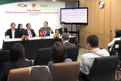 Quang cảnh cuộc họp báo. (Ảnh: Ngọc Quang/TTXVN)