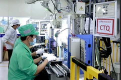 Công ty Youngbag Việt Nam Khu công nghiệp Bình Xuyên, Vĩnh Phúc là doanh nghiệp 100% vốn Hàn Quốc. (Ảnh: Hoàng Hùng/TTXVN)