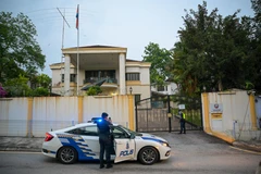 Đại sứ quán Triều Tiên tại Kuala Lumpur, Malaysia ngày 19/3/2021. (Ảnh: AFP/TTXVN)