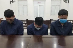 Các đối tượng tại phiên xét xử. (Nguồn: congly.vn)