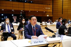 Chủ tịch Quốc hội Vương Đình Huệ phát biểu. (Ảnh: Doãn Tấn/TTXVN)