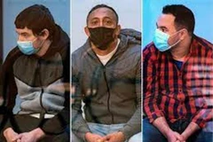 Các đối tượng bị xét xử. (Nguồn: arabnews.com)