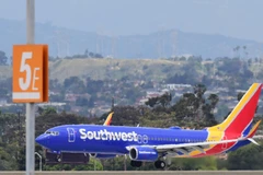 Máy bay của hãng hàng không Southwest Airlines. (Ảnh: AFP/TTXVN)