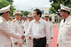 Chủ tịch nước Trương Tấn Sang thăm và làm việc tại Kon Tum