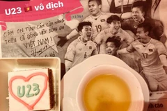 Quốc ca rền vang trên chuyến bay sang Thường Châu cổ vũ U23 Việt Nam