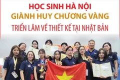 Học sinh Hà Nội giành Huy chương Vàng triển lãm về thiết kế tại Nhật Bản