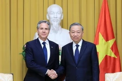 Chủ tịch nước Tô Lâm tiếp Ngoại trưởng Hoa Kỳ Antony Blinken. (Ảnh: Lâm Khánh/TTXVN)