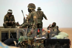 Binh sỹ Iraq trong một chiến dịch truy quét tàn quân IS. (Nguồn: AFP/TTXVN)