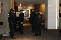 An ninh được tăng cường tại phiên khai mạc vòng 6 tái đàm phán NAFTA. (Ảnh: Giang Nguyễn/Vietnam+)