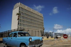 Đại sứ quán Mỹ tại Havana, Cuba. (Nguồn: AFP/TTXVN)