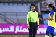 Nữ trọng tài Anoud Al-Asmari. (Nguồn: Middle East Online)