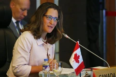 Ngoại trưởng Canada Chrystia Freeland. (Nguồn: AFP/TTXVN)