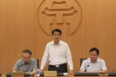 Chủ tịch UBND Thành phố Hà Nội Nguyễn Đức Chung. (Ảnh: Đỗ Phương Anh/TTXVN)