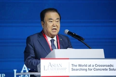 Chủ tịch Quốc hội Hàn Quốc Moon Hee-sang phát biểu tại một hội nghị ở Seoul ngày 14/5/2019. (Nguồn: Yonhap/TTXVN)