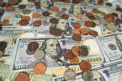 Đồng đô la Mỹ. Ảnh (THX/TTXVN)