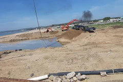 Bình Thuận: Dừng nạo vét cửa biển Phan Rí do có nhiều sai phạm